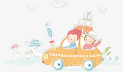 旅行的情侣素材