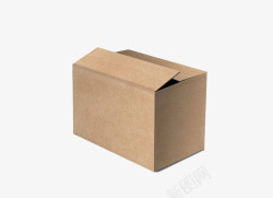 一个打开的纸箱素材