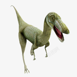尖嘴恐龙奔跑3D恐龙高清图片