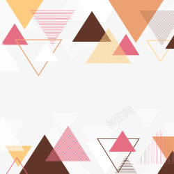 彩色三角形装饰背景素材