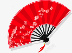 节日挂饰素材中国风折扇元素高清图片