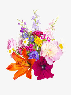 彩色缤纷花朵装饰背景素材
