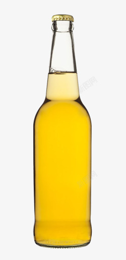 黄色啤酒瓶一瓶啤酒高清图片
