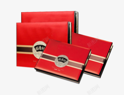 盒子png免抠素材_88icon https://88icon.com 包装 月饼盒 盒子 红色