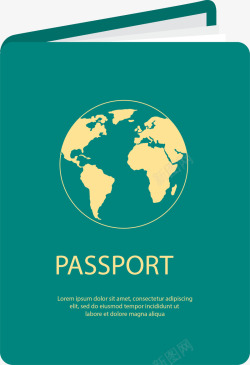 出境旅行护照签证素材