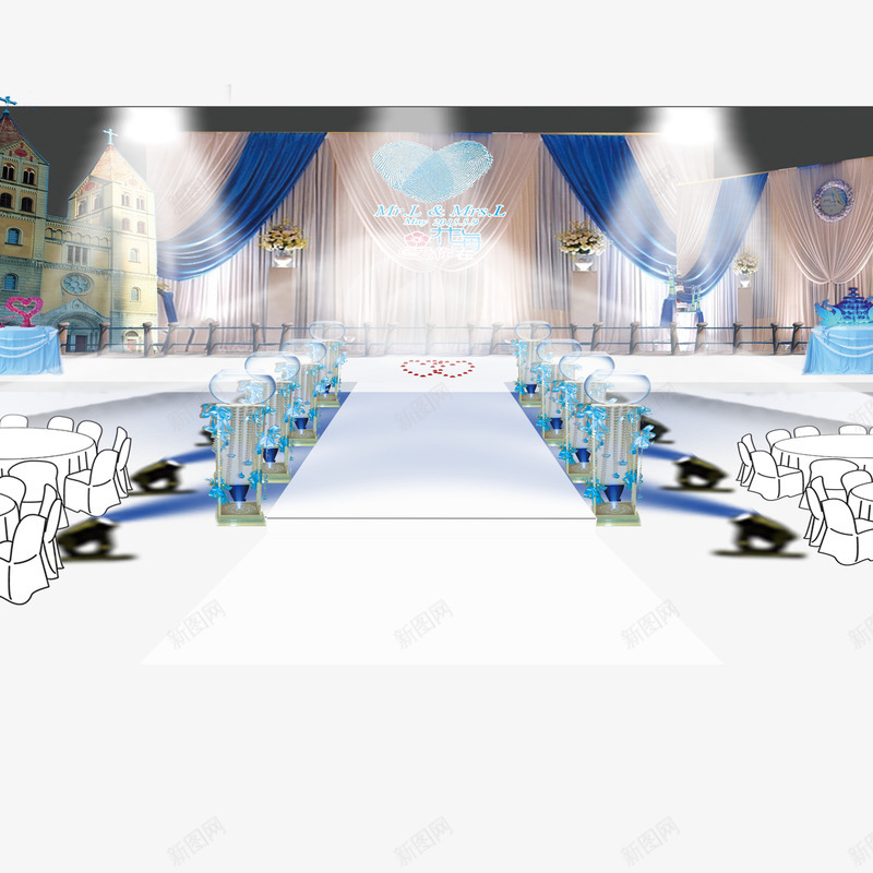 绚丽好看婚礼场景psd免抠素材_88icon https://88icon.com 好看 婚礼场景 温馨 绚丽
