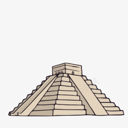 世界各国标志性建筑埃及金字塔矢量图高清图片