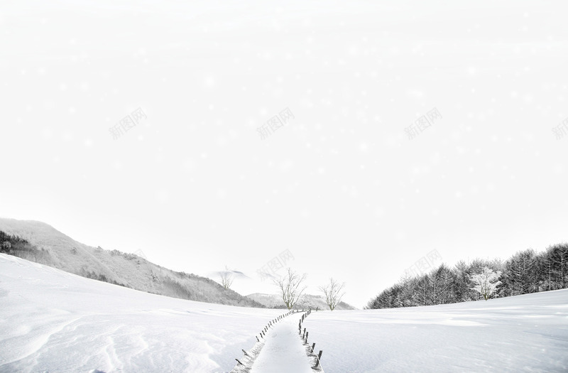 空旷的雪景png免抠素材_88icon https://88icon.com 下雪场景 动漫雪景 空旷 雪地 雪景