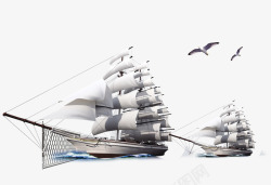 企业文化帆船瀚海的船高清图片