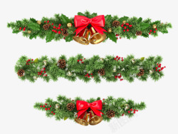 圣诞节免费素材库三款圣诞树装饰高清图片