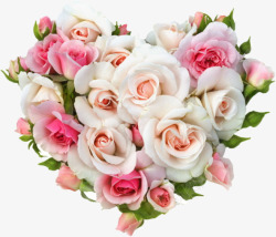 玫瑰心形素描心形玫瑰花装饰高清图片