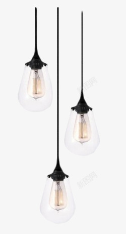 黑色灯泡北欧风格的创意台灯高清图片