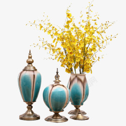 陶瓷瓶案底客厅家具花瓶装饰摆件高清图片
