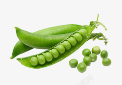 免抠绿色豌豆绿色蔬菜豆荚高清图片