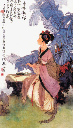 美女肖像画素材