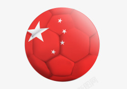 世界杯足球比赛风格足球中国插画矢量图素材