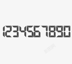 电子数字显示阿拉伯数字高清图片