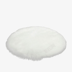 白色圆形水印纯羊毛圆形地毯图高清图片