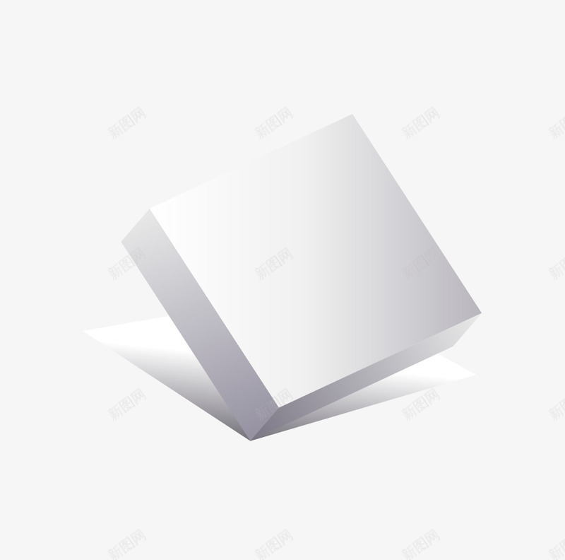 盒子立体白色方形png免抠素材_88icon https://88icon.com 拟真 盒子 立体
