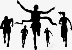 跑步运动会创意合成奔跑马拉松运动会高清图片