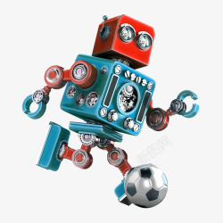 捷报足球数据金属机器人高清图片