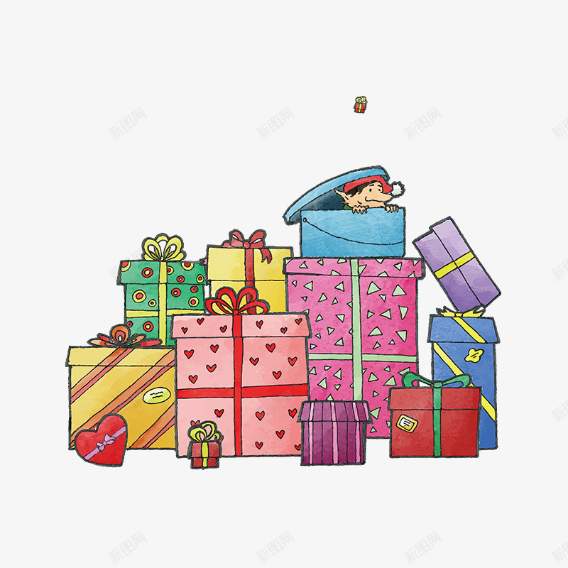 彩色方形圣诞礼物节日元素psd免抠素材_88icon https://88icon.com 圣诞 平面 形状 彩色 惊喜 盒子 礼物 节日 设计