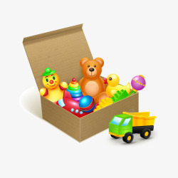 儿童玩具盒素材