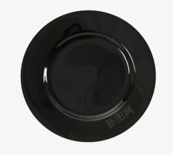 餐具黑色圆盘高清图片
