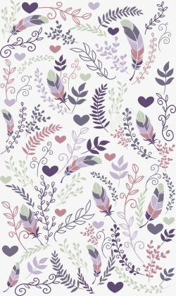 紫色纹理背景紫色羽毛植物背景高清图片
