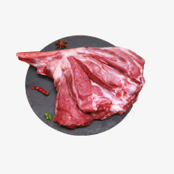 平面食物素材羊腿肉加工高清图片