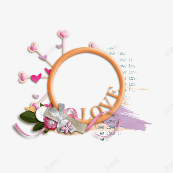 LOVE爱情装饰相框png免抠素材_88icon https://88icon.com love 浪漫 爱情 相框 装饰