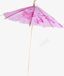 撑开的粉红油纸伞素材