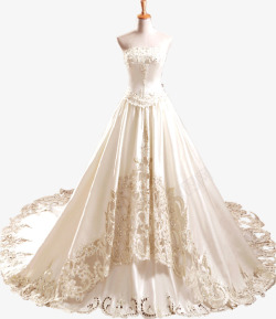 白色新娘礼服素材