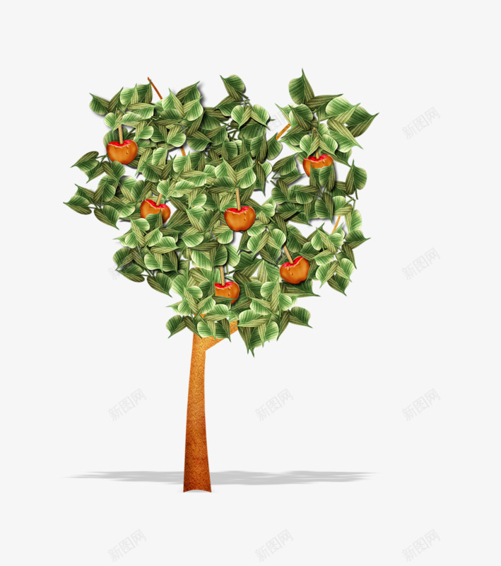 一颗苹果树png免抠素材_88icon https://88icon.com 图案 大树 好看 手绘