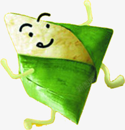 端午节绿色粽子卡通粽子素材