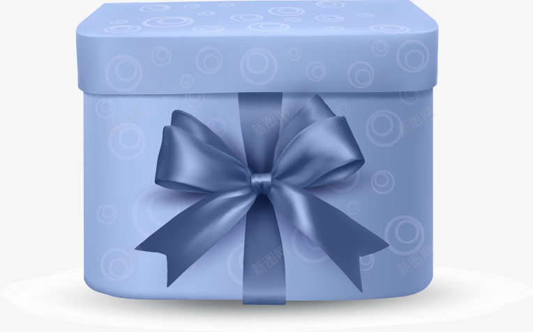 青蓝色礼物包装盒矢量图ai免抠素材_88icon https://88icon.com 包装 礼物 青蓝色 矢量图