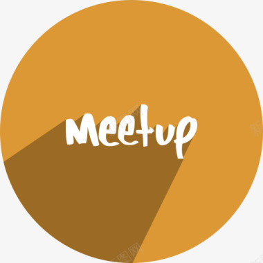 填充自由媒体Meetup网站网络社图标图标
