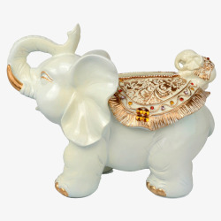 欧式奢华大象纸巾盒摆件创意客厅素材