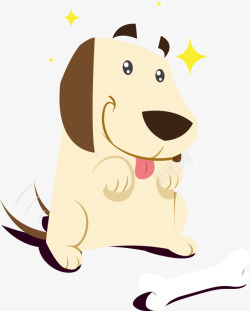 小狗狗插画可爱小狗狗矢量图高清图片