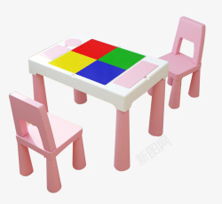 家用儿童家具桌椅套装素材