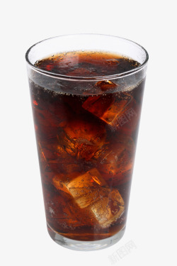 杯装可乐一杯棕咖色冰可乐高清图片