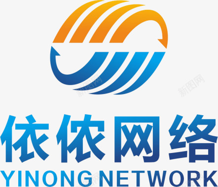 蓝色科技背景网络科技logo创意图标图标