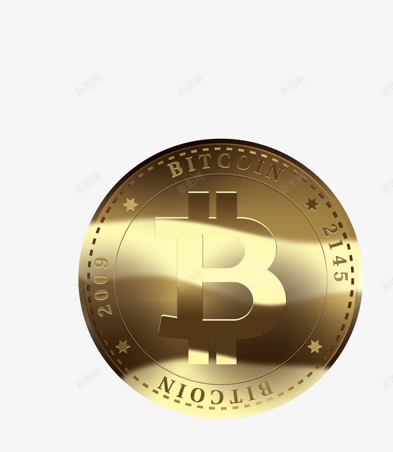金铜色挖币比特币矢量图ai免抠素材_88icon https://88icon.com 互联网 挖币 比特币 矢量png 网络挖币 金色比特币 矢量图