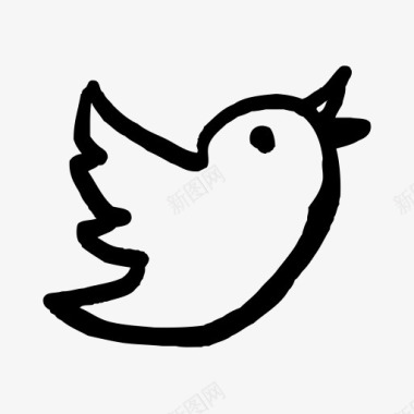 鸟网络社会鸣叫推特快乐的图标1图标