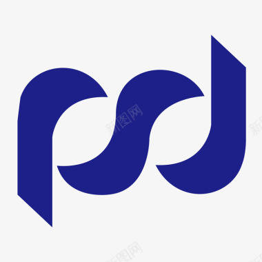 紫色上海浦发银行logo矢量图图标图标