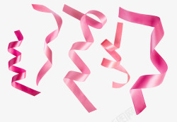 粉色缎带粉色螺旋丝带缎带高清图片
