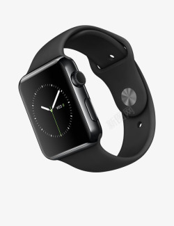 苹果手表贴黑色智能手表高清图片