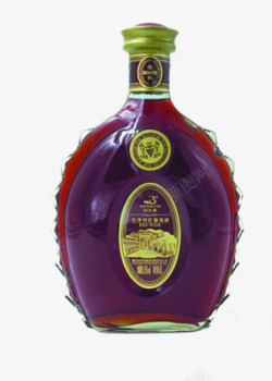 紫色红酒包装瓶子高档素材