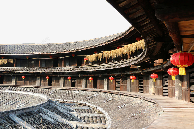 福建侗家土楼png免抠素材_88icon https://88icon.com 古建筑 古房子 土楼 建筑 福建