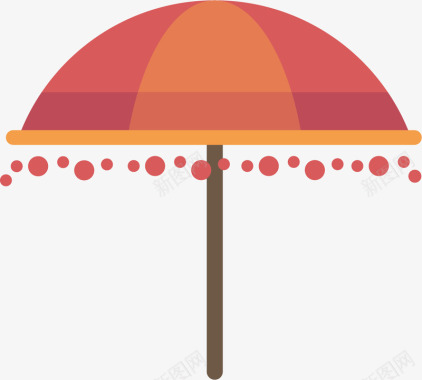 撑开的雨伞图标图标